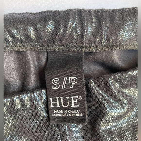 Super shiny pants S small/petite. Flattering and fit loose in the waist. Hue - Picture 3 of 4